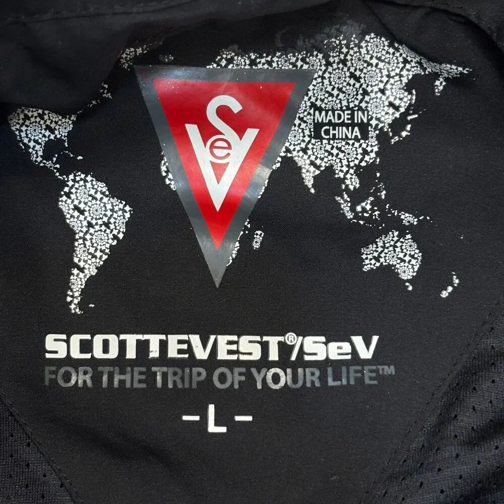 Scottevest Men SeV Tec Utility Vest Jacket Size Large Sleeveless Tech D128 -17